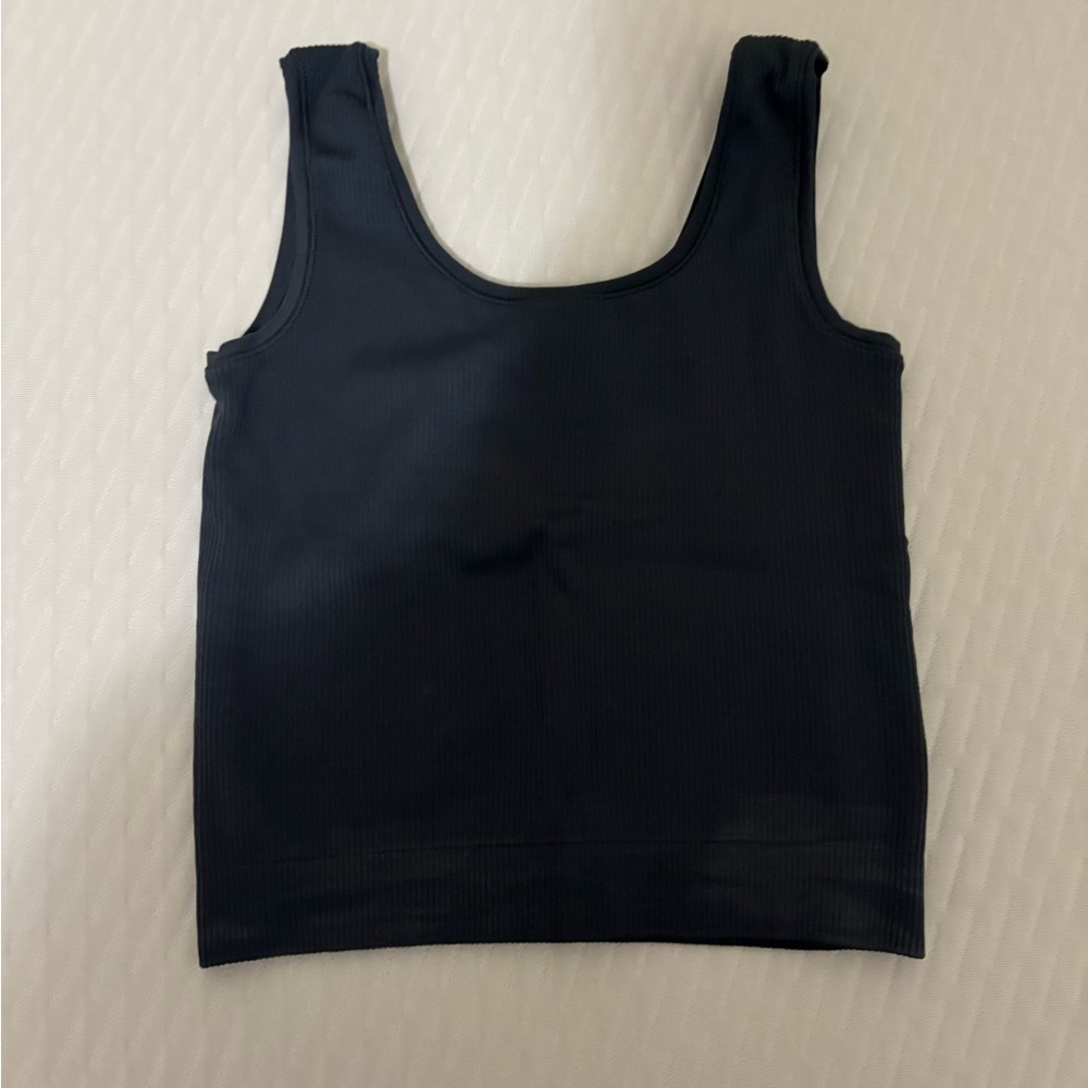 Athleta Girl Navy Blue Ribbed Tank Top